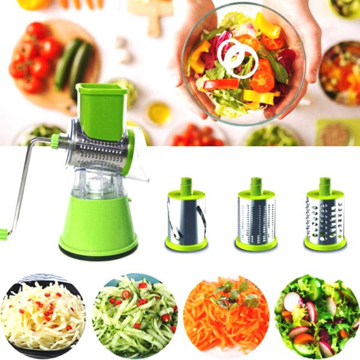 Multifunctional Roller Vegetable Cutter Hand Crank - Free Delivery
