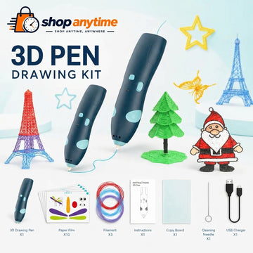 3D Pen Drawing Kit for Kids – USB Rechargeable Creative Art Pen