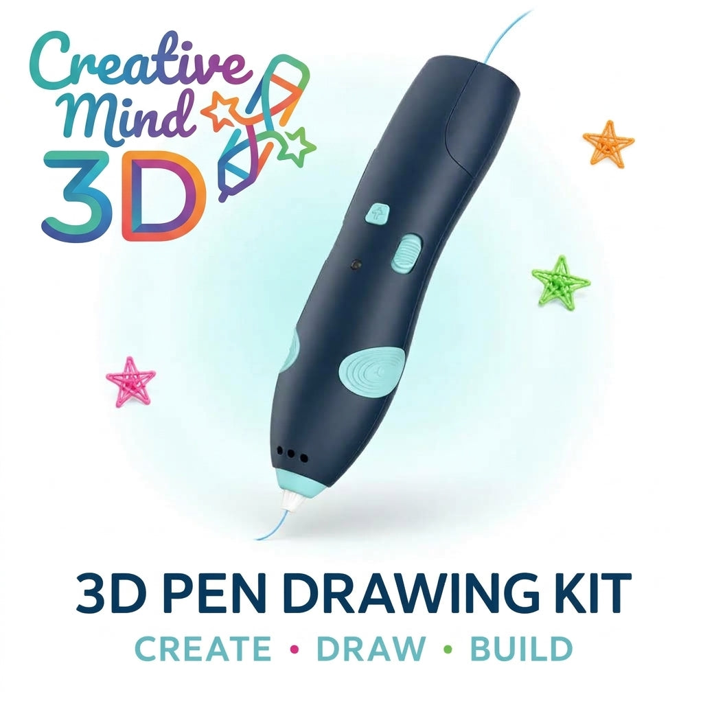 3D Pen Drawing Kit for Kids – USB Rechargeable Creative Art Pen