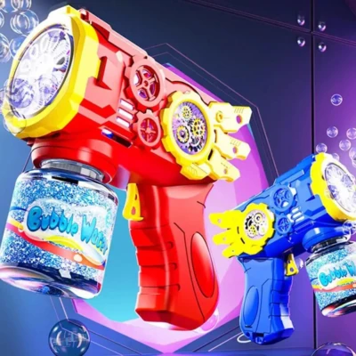Flying Armor Bubble Gun